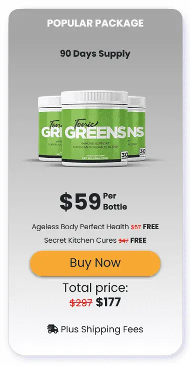 Tonic Greens 3 bottle price